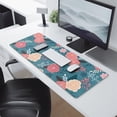 thumbnail image 2 of Long Mouse Pads for Desk,Pioneer Flower Floral Print Pattern Desk Mats on Top Of Desks, Desk Mouse Pad Extra Large with 3mm Non-Slip Base and Stitched Edge for Gaming,Office,Work,Home 31.5"x11.8", 2 of 6