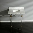 thumbnail image 3 of Kingston Brass KVPB3030MA8 Templeton 30" Oval Marble Wall Mounted Bathroom Console -, 3 of 6