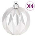 thumbnail image 1 of vidaXL 70 Piece Christmas Bauble Set Silver and White, 1 of 5