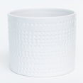 thumbnail image 1 of Set of 6 Shiny White Dotted Planter, 1 of 1
