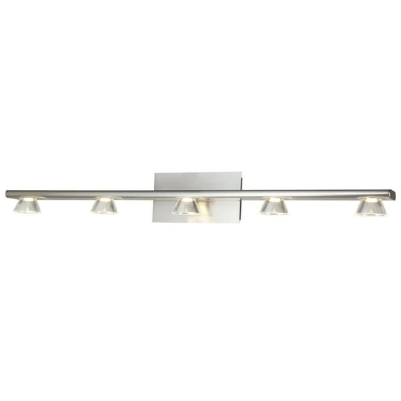 20066WV-BN-Jet-Abra Lighting-Jet - 45W 5 LED Bath Vanity-4.72 Inches Tall and 40 Inches Length