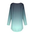 thumbnail image 5 of Luxalzxs Long Sleeve Tunic Tops for Women Loose Fit Dreesy Fall Gradient Crewneck Shirts Trendy Blouses, 5 of 5