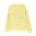 thumbnail image 5 of Womens Sweaters Women's Sweater 2026 Fall Winter Crew Neck Long Sleeve Warm Soft Knitted Pullover Yellow S, 5 of 7