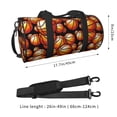 thumbnail image 2 of Fotbe Vintage Basketball Bolsa Deportiva de Lona Plegable con Estampado, Bolsa de Gimnasio con Bolsillo Seco/Húmedo, Bolsa de Viaje Ultraligera de Gran Capacidad, 2 of 6