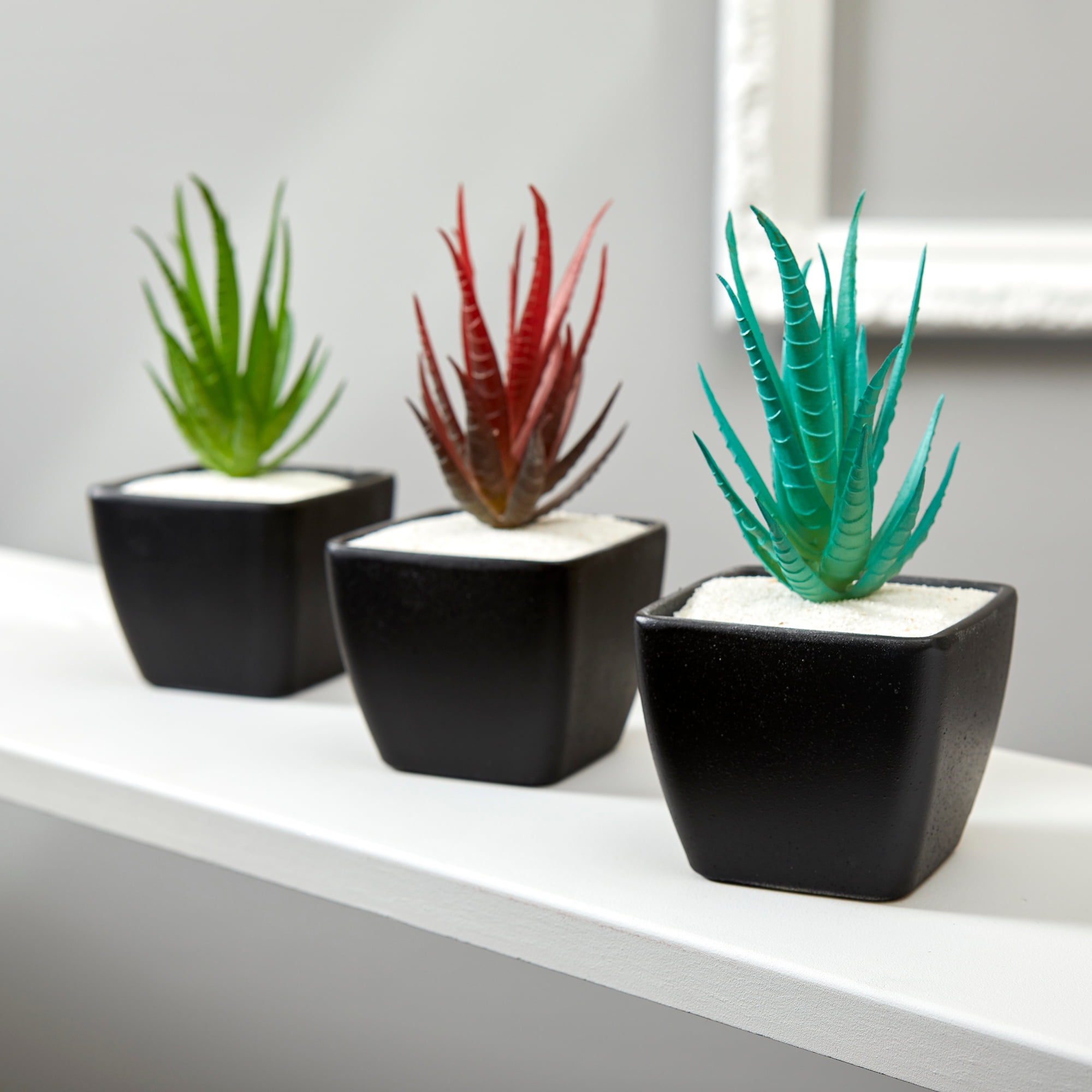 Mainstays 6.5" Artificial Aqua Agave Succulent Pick