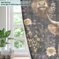 thumbnail image 4 of Yayeee Window Curtains Set of 2 for Living Room Light Filtering 63"x42", Cows and Flowers, 4 of 7