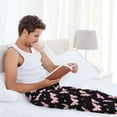 thumbnail image 4 of Yiaed Gradient Butterfly Print Men's Lounge Pants, Loose PJ Bottoms, Long Pajama Pants for Men-Small, 4 of 5