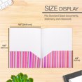 thumbnail image 3 of BAZIC 2 Pockets Poly Folder, Stripes Portfolio, Document Folders, 6-Pack, 3 of 8