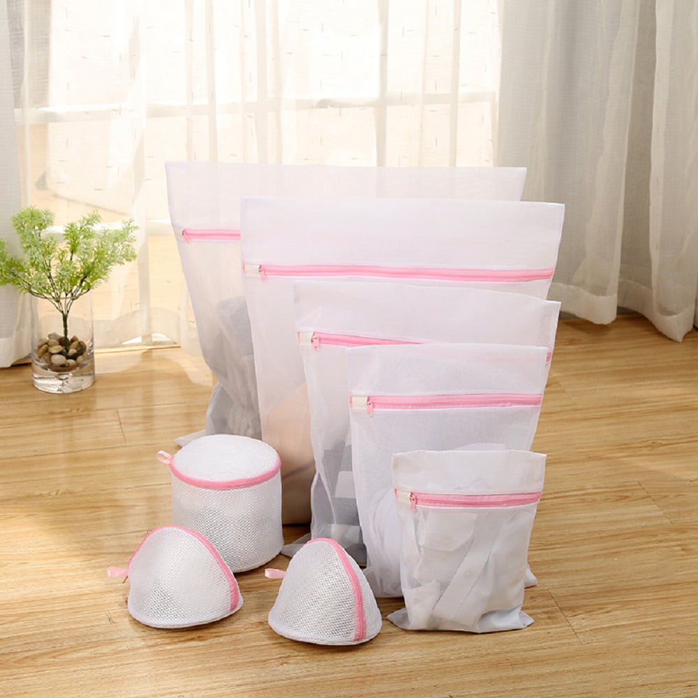 Details about   Large Mesh Heavy Duty Laundry Travel Net Basket for Washing Machine With Bra Bag 
