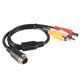 thumbnail image 1 of Cabezal de aviación de 4 pines macho a 2RCA macho DC macho Cable de extensión para cámara Ehuebsd Para estrenar, 1 of 4