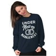 thumbnail image 4 of Under New Management Newlywed Bride Unisex Plus Fleece Graphic Sweatshirt Brisco Brands 3X, 4 of 5