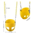 thumbnail image 6 of KINSPORY Toddler Swing Set, 59" Heavy-Duty Coated Iron Chains Baby Swing, High Back Full Bucket Infant Seat with Tree Straps, Backyard Outdoor Indoor, 6 of 7
