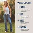 thumbnail image 4 of WallFlower Luscious - Jeans de Corte de Bota con Curvas para Mujer, Talle Medio, elástico, en Talla pequeña, Mediano, Talla Grande, Pantalones de Mezclilla para jóvene, 4 of 9