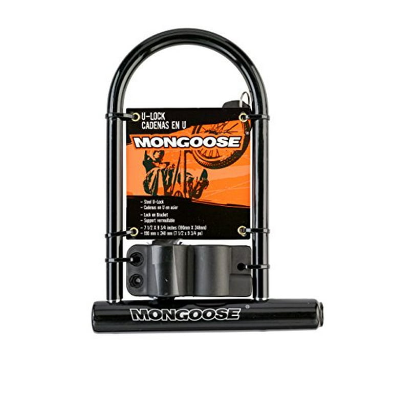 Mongoose Large Bicycle U Lock Walmart
