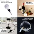 thumbnail image 4 of Efavormart Crystal Glass Ball Metal Wine Bottle Stopper Plug Party Favor Gift Box - Clear Box, Thank You Card, And Ribbon Included, 4 of 5