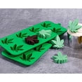 thumbnail image 4 of Molde de silicona para hojas de marihuana, paquete de 2 moldes de silicona para caramelos de hojas de arce para chocolate, gelatina, cera de hielo Kamehame NA, 4 of 6