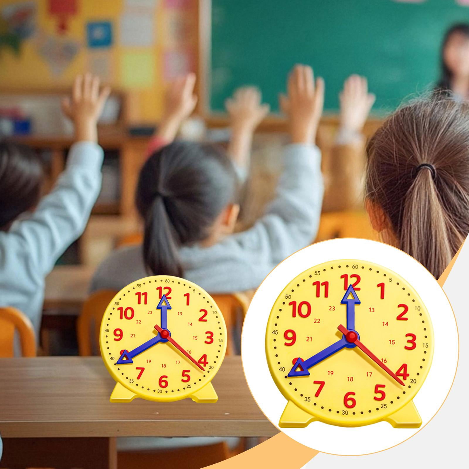 Horloge D'Apprentissage Enfant – Kit 16 Pièces – 5-8 Ans – Cartes Et Dés – Apprendre L'Heure En S'amusant