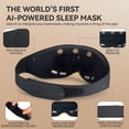 thumbnail image 3 of 𝐀𝐈-𝐏𝐨𝐰𝐞𝐫𝐞𝐝 Neuro Sleep Eye Masks+Sleep Aid+Sleep Analysis with Hot Compress/ Vibration Massage/ Voice Prompt/ Relaxing Music/ Light Shielding/ Mild Sensory Feedback/ Adjustable Strap, Balck, 3 of 13