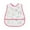 Hot Pink, variant on Short-Sleeve Baby Bib for Toddlers, Large Soft Fabric Apron for Mess-Free Eating and Play