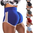 thumbnail image 3 of Joernso Women Sports Shorts High Waist Hip Lift Abdomen Tightening Hollow Out Push Up Yoga Shorts, 3 of 7