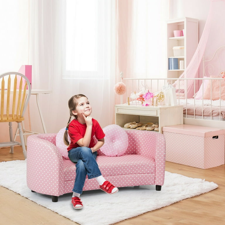 Girls pink deals sofa