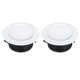 thumbnail image 1 of Uxcell 5 Inch Round Air Vent 2pcs Adjustable Ceiling Diffuser Grill Cover ABS Louver Soffit Vent White, 1 of 5