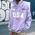 thumbnail image 3 of CONROSES Mens Hoodies Patriotic Usa Flag Graphic Hoodie for Men Long Sleeve Warm Pullover Hooded Sweatshirt Soft Fall Winter Sweatshirts With Pocket, 3 of 4