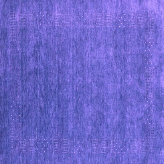 Ahgly Company Indoor Square Abstract Purple Contemporary Area Rugs, 5' Square