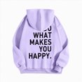 thumbnail image 4 of Godom Womens Solid Hoodies Fall Fashion Casual Long Sleeve Hooded Sweatshirts Loose Comfy Trendy Pullover Tops with Pockets Oversized Hoodie, 4 of 5