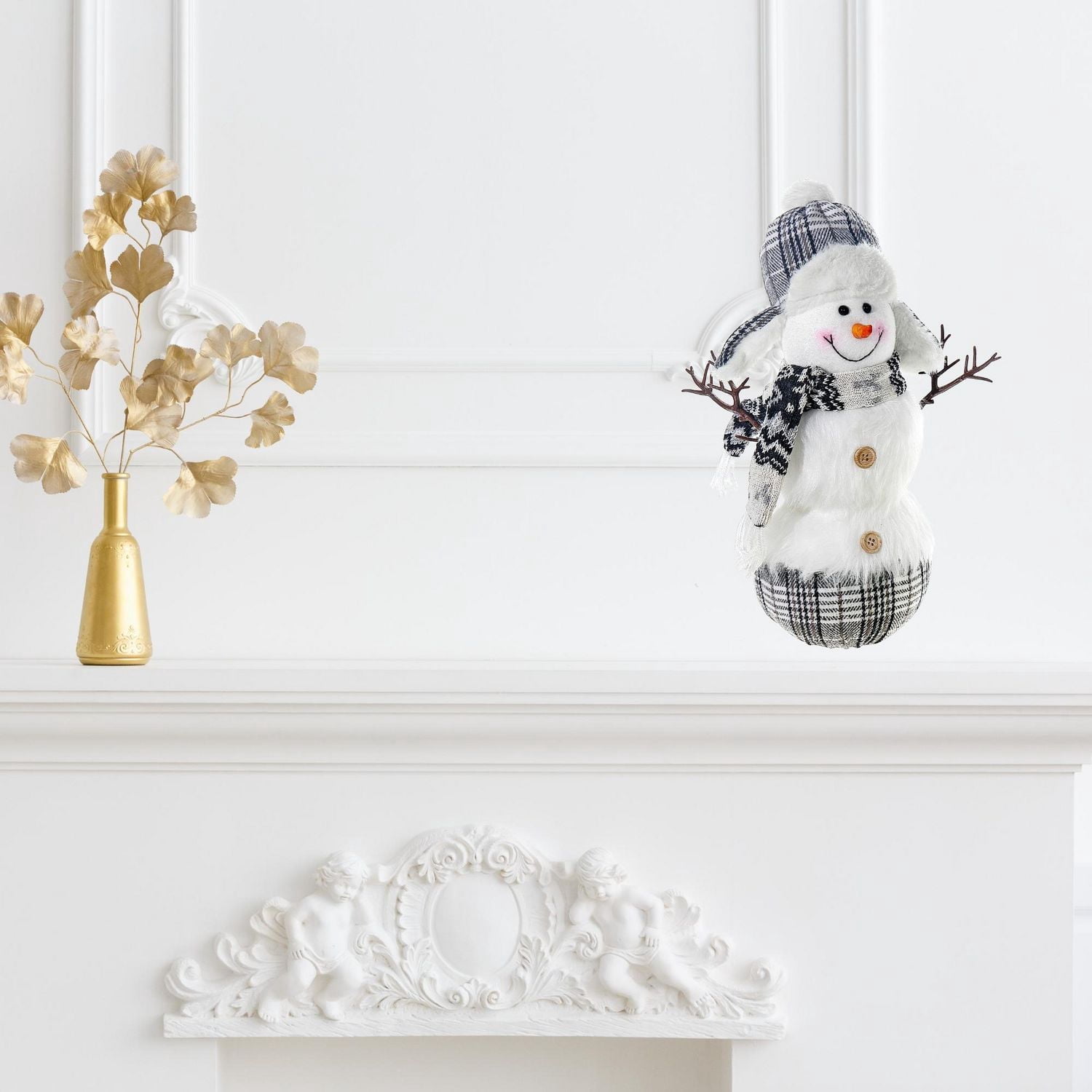 Peluche Bonhomme De Neige D'Hiver