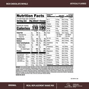SlimFast Original Meal Replacement Shake Mix, Rich Milk Chocolate, 12.83 oz