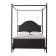 thumbnail image 2 of Bowery Hill Industrial Metal Queen Canopy Bed with Bed Rail in Black, 2 of 12