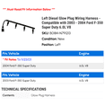 thumbnail image 2 of Left Diesel Glow Plug Wiring Harness - Compatible with 2003 - 2004 Ford F-350 Super Duty 6.0L V8, 2 of 2