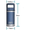 thumbnail image 3 of Botella YETI Rambler Jr., 355 ml, espuma de mar para niños con tapón de pajita, 3 of 7