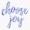 1pcs, variant on Watercolor Choose Joy Blue Sticker