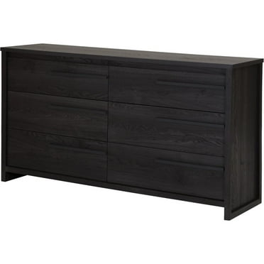 Tvilum Laguna 6-Drawer Double Dresser, Black - Walmart.com