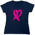 thumbnail image 1 of Ribbon Heart Sarcastic Humor Novelty Funny Women's Casual Tees, 1 of 3