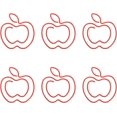 thumbnail image 2 of Yazoeia 100pcs Apples Shape Paperclips Portable Funny Small Paper Clips Metal Paperclips Fruit Paper Clips Cute Bookmark Pare Clips with Transparent Box for Office (Red) CJC912-25572, 2 of 9