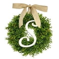 Gbayxj Unique Last Name Year Round Front Door Wreath With Bow Welcome