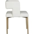thumbnail image 4 of Pemberly Row Modern White Vegan Leather Dining Chair (Set of 2), 4 of 10