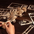 thumbnail image 4 of Rolife 3D Puzzle Wooden Craft Kits Tower Bridge With Lights Architecture Construction Model for Teens, 4 of 6