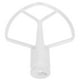 thumbnail image 2 of Batidor plano mezclado con soporte, reemplazo de batidor plano de aleación de aluminio Compatible con Kitchenaid, 2 of 5