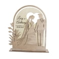 thumbnail image 4 of Centro de mesa de madera, decoración de mesa para el día de Valentín, obra de , bandeja decorativa escalonada, decoración para compromiso Estilo B, 4 of 7