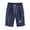 Navy1, variant on Maean Casual Shorts for Women Elastic Waist Drawstring Frayed Hem Knee Printed Loose Capris with Pockets