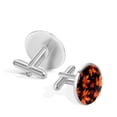 thumbnail image 3 of Maple Leaves Stainless Steel Silver Jewelry Cufflinks for Formal Attire and Business Meetings, 3 of 6