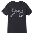 thumbnail image 3 of Hiijoy Girls Cute Bow Print Short Sleeve T Shirt Summer Casual Crewneck Tshirt, Sizes 1-13, 3 of 3