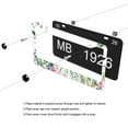 thumbnail image 5 of Pink Wildflower Garden License Plate Frames for Women Men Car Plate Holder Cover Metal Tag Aluminum Car Accessories Front Rear Plate Decor, 5 of 6