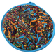 thumbnail image 2 of Tortillero Redondo Serpientes Aztecas Gris, 2 of 4