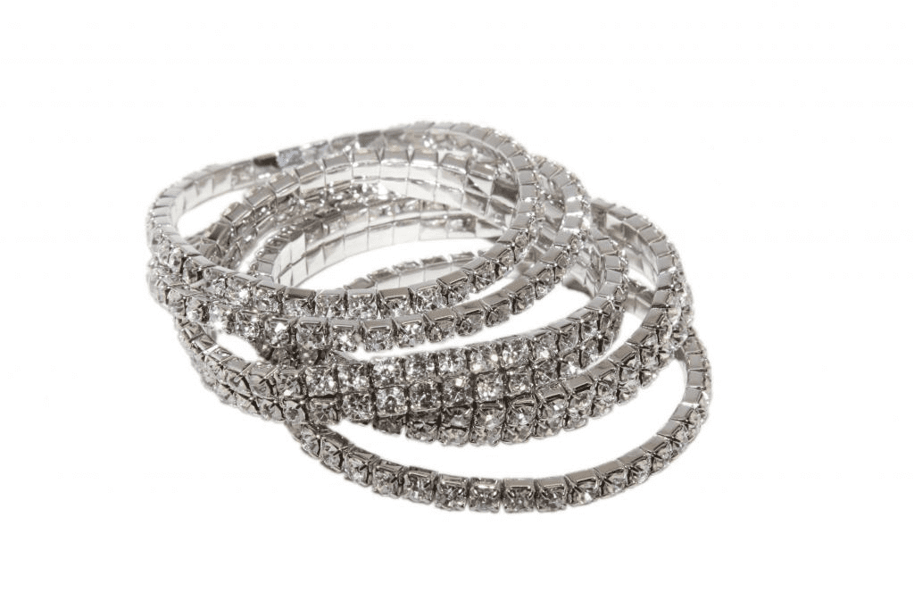 Lux Accessories Crystal Rhinestone Stretch Bracelet Set