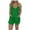 Green, variant on Lovskoo Romper for Women 2024 Summer Halter Neck Spaghetti Strap Jumpsuits Sleeveless Ruched Short Jumpsuit with Pocket Olive Green L